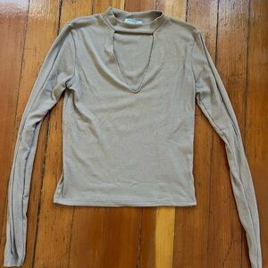 Zara Tan Long Sleeve top